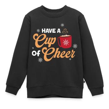 Cadeaux de Noël Noël - Sweat Premium enfant bio - noir - Devant - AI Model Kid Female (0cm)