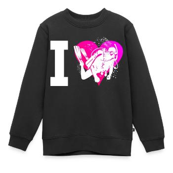 Diver Diving Hommes Scuba Diver Diver - Sweat Premium enfant bio - noir - Devant - AI Model Kid Female (0cm)