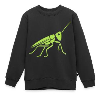 Heuschrecke - Kinder Premium Organic Sweatshirt - Schwarz - Vorne - AI Model Kid Female (0cm)