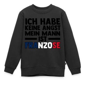 Franzosen Französisch Frankreich - Kinder Premium Organic Sweatshirt - Schwarz - Vorne - AI Model Kid Female (0cm)