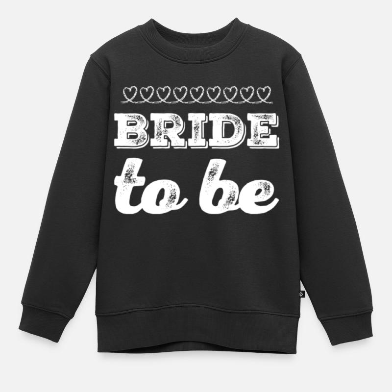 future mariée - Sweat Premium enfant bio - noir