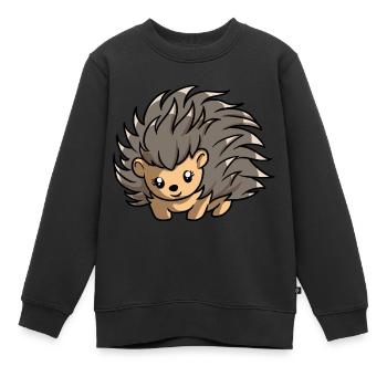 Stachelschwein - Kinder Premium Organic Sweatshirt - Schwarz - Vorne - AI Model Kid Female (0cm)