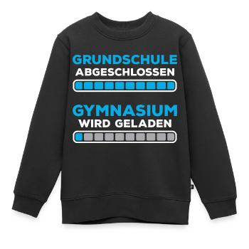 Grundschulabschluss Gymnasium Einschulung 5 Klasse - Kinder Premium Organic Sweatshirt - Schwarz - Vorne - AI Model Kid Female (0cm)