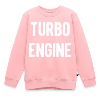 Moteur Turbo - Sweat Premium enfant bio - rose - Devant - AI Model Kid Female (0cm)