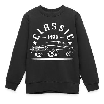 Klassisch 1973. - Kinder Premium Organic Sweatshirt - Schwarz - Vorne - AI Model Kid Female (0cm)