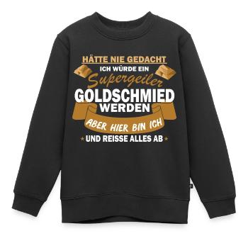 Goldschmied Schmiedekunst Handwerker Geschenk - Kinder Premium Organic Sweatshirt - Schwarz - Vorne - AI Model Kid Female (0cm)