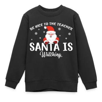 Cadeaux de Noël Noël - Sweat Premium enfant bio - noir - Devant - AI Model Kid Female (0cm)