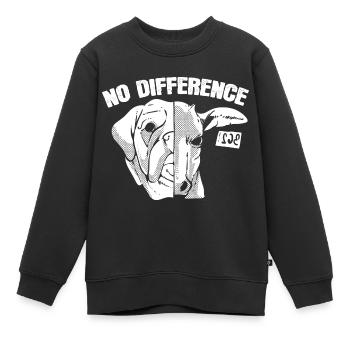 Défenseur des animaux des vaches et des chiens - Sweat Premium enfant bio - noir - Devant - AI Model Kid Female (0cm)