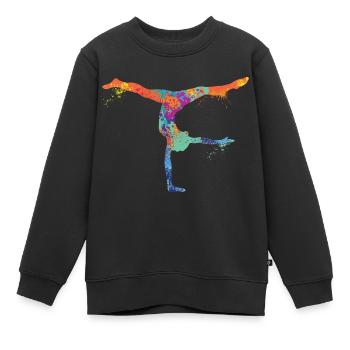 Turner - Kinder Premium Organic Sweatshirt - Schwarz - Vorne - AI Model Kid Female (0cm)