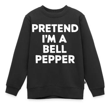 Paprika Geschenk - Kinder Premium Organic Sweatshirt - Schwarz - Vorne - AI Model Kid Female (0cm)