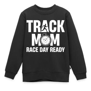 Machen Sie Sich Bereit, Ihren Athleten Mit Diesem - Kinder Premium Organic Sweatshirt - Schwarz - Vorne - AI Model Kid Female (0cm)