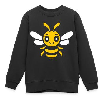guêpe - Sweat Premium enfant bio - noir - Devant - AI Model Kid Female (0cm)