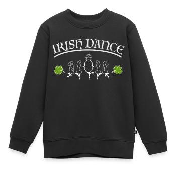 Irish Dance - Kinder Premium Organic Sweatshirt - Schwarz - Vorne - AI Model Kid Female (0cm)