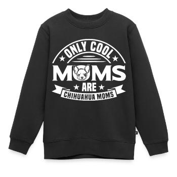 Chihuahua Liebhaber Chihuahua Chihuahua Mutter - Kinder Premium Organic Sweatshirt - Schwarz - Vorne - AI Model Kid Female (0cm)