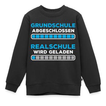 Grundschulabschluss Realschule Einschulung 5Klasse - Kinder Premium Organic Sweatshirt - Schwarz - Vorne - AI Model Kid Female (0cm)