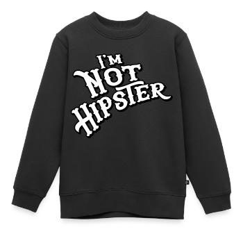 Dans le pas Hipster - Sweat Premium enfant bio - noir - Devant - AI Model Kid Female (0cm)