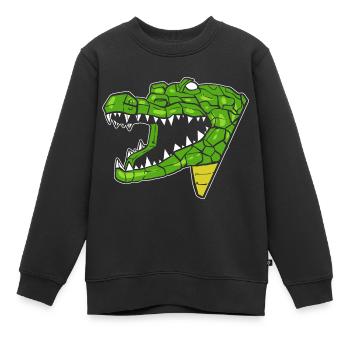 Krokodilpunk Zookeeper Geschenk - Kinder Premium Organic Sweatshirt - Schwarz - Vorne - AI Model Kid Female (0cm)