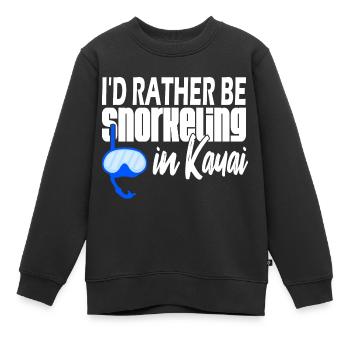 Kauai Plongée en apnée - Sweat Premium enfant bio - noir - Devant - AI Model Kid Female (0cm)
