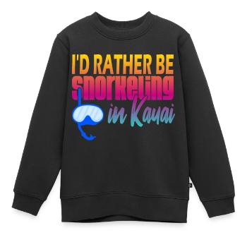 Kauai Plongée en apnée - Sweat Premium enfant bio - noir - Devant - AI Model Kid Female (0cm)