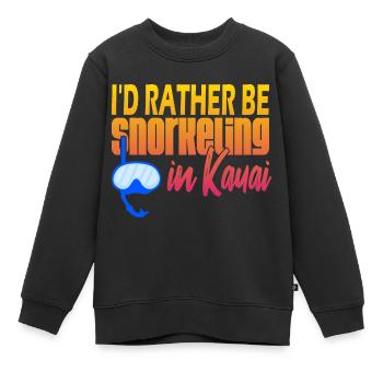 Kauai Plongée en apnée - Sweat Premium enfant bio - noir - Devant - AI Model Kid Female (0cm)