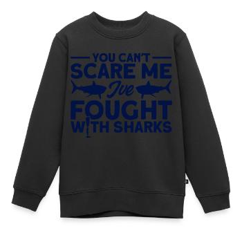Ich habe mit Haien gekämpft Amputierte Geschenk - Kinder Premium Organic Sweatshirt - Schwarz - Vorne - AI Model Kid Female (0cm)