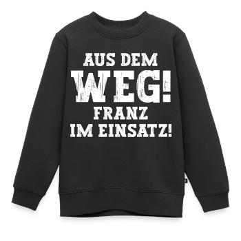 Franz Lustiger Spruch Vorname Name Franz - Kinder Premium Organic Sweatshirt - Schwarz - Vorne - AI Model Kid Female (0cm)