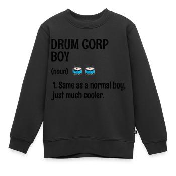 Drum Corps Marching Band Drum Corp Boy Music Percu - Kinder Premium Organic Sweatshirt - Schwarz - Vorne - AI Model Kid Female (0cm)