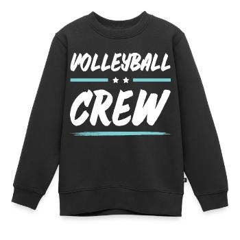 Équipe de volley-ball - Sweat Premium enfant bio - noir - Devant - AI Model Kid Female (0cm)