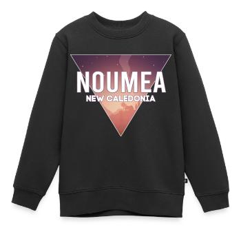 Neukaledonien Hauptstadt Landschaft - Kinder Premium Organic Sweatshirt - Schwarz - Vorne - AI Model Kid Female (0cm)