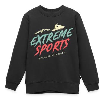 Sports extrêmes Adrénaline Addictive Cadeau - Sweat Premium enfant bio - noir - Devant - AI Model Kid Female (0cm)
