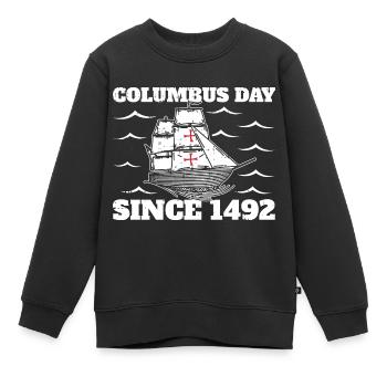 Christopher Columbus - Kinder Premium Organic Sweatshirt - Schwarz - Vorne - AI Model Kid Female (0cm)