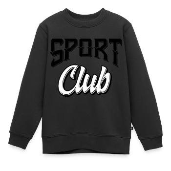 Club sportif - Sweat Premium enfant bio - noir - Devant - AI Model Kid Female (0cm)