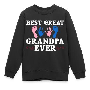arrière-grand-père grand-père arrière-grands-parents grand-père - Sweat Premium enfant bio - noir - Devant - AI Model Kid Female (0cm)