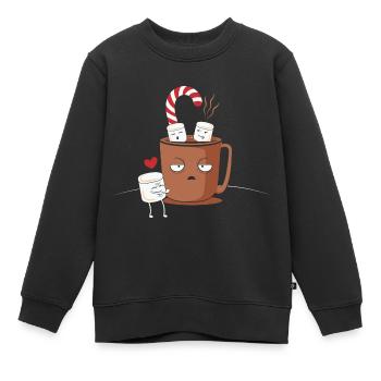 Cadeaux de Noël Noël - Sweat Premium enfant bio - noir - Devant - AI Model Kid Female (0cm)