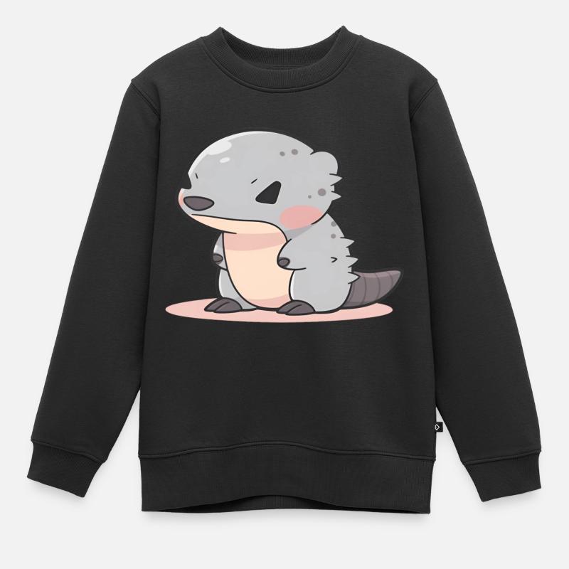 Mangouste - Sweat Premium enfant bio - noir