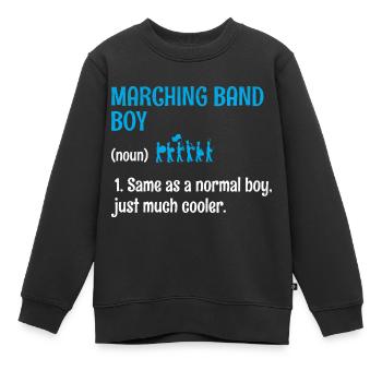 Blaskapelle Junge Sprüche Lustige Marsch Instrumen - Kinder Premium Organic Sweatshirt - Schwarz - Vorne - AI Model Kid Female (0cm)