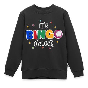 Bingo - Kinder Premium Organic Sweatshirt - Schwarz - Vorne - AI Model Kid Female (0cm)