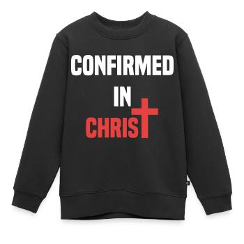 Katholische Konfirmation Konfirmiert in der Christ - Kinder Premium Organic Sweatshirt - Schwarz - Vorne - AI Model Kid Female (0cm)