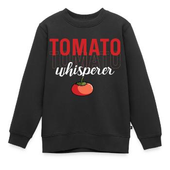 Tomatenflüsterer Gartenbau Gift - Kinder Premium Organic Sweatshirt - Schwarz - Vorne - AI Model Kid Female (0cm)