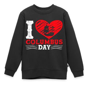 Christopher Columbus - Kinder Premium Organic Sweatshirt - Schwarz - Vorne - AI Model Kid Female (0cm)