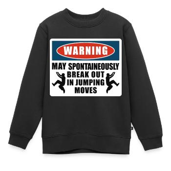 Parkour Freerunning Traceur - Kinder Premium Organic Sweatshirt - Schwarz - Vorne - AI Model Kid Female (0cm)