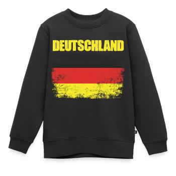 Fantastique drapeau allemand pour l’allemand - Sweat Premium enfant bio - noir - Devant - AI Model Kid Female (0cm)