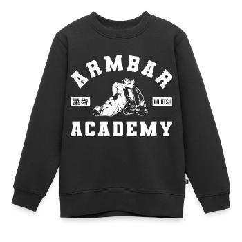 Brazilian Jiu Jitsu MMA Bjj Hugger - Kinder Premium Organic Sweatshirt - Schwarz - Vorne - AI Model Kid Female (0cm)