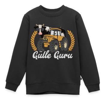 Gülle Guru - Kinder Premium Organic Sweatshirt - Schwarz - Vorne - AI Model Kid Female (0cm)