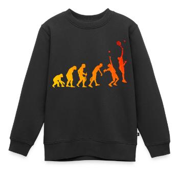 Women's Paddle Tennis Racket Paddle Racket - Kids Premium Organic Sweatshirt - black - Front - AI Model Kid Female (0cm)