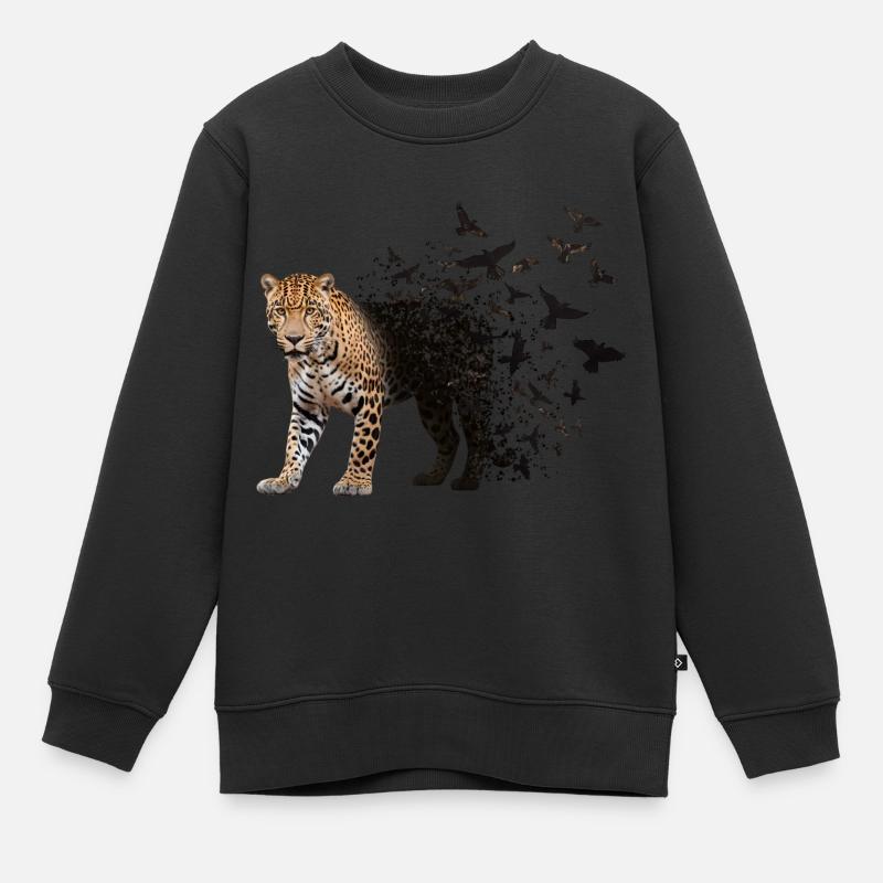 Jaguar - Kinder Premium Organic Sweatshirt - Schwarz
