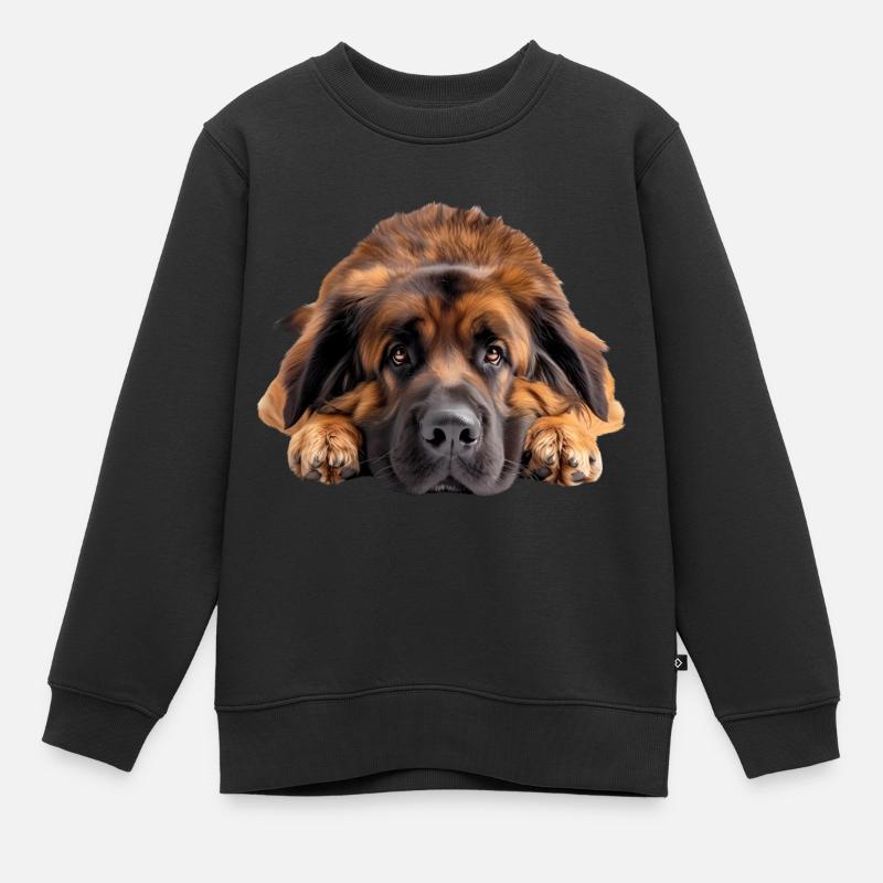 Leonberger - Sweat Premium enfant bio - noir