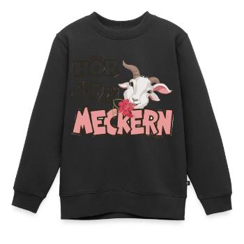 Hör auf zu meckern für eine Frau oder Mädchen - Kinder Premium Organic Sweatshirt - Schwarz - Vorne - AI Model Kid Female (0cm)