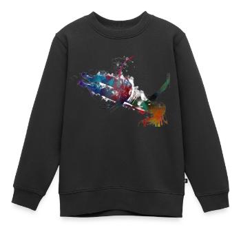 Bungee-Sprung #bungee - Kinder Premium Organic Sweatshirt - Schwarz - Vorne - AI Model Kid Female (0cm)