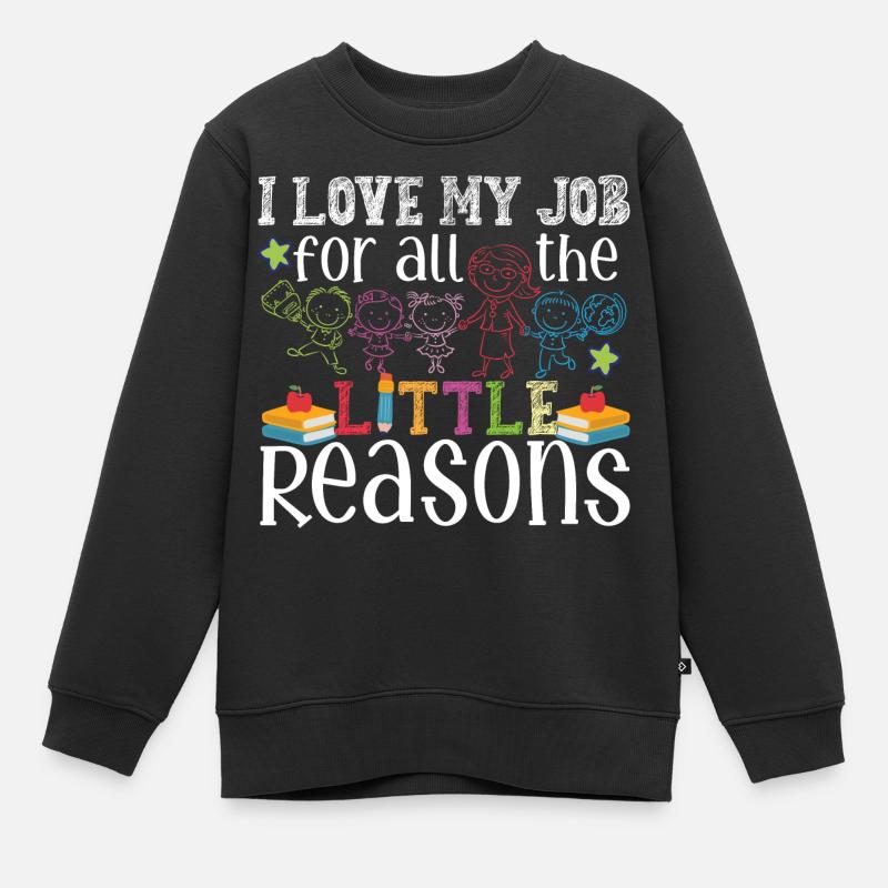 Vêtements d’enseignement mignons - Sweat Premium enfant bio - noir